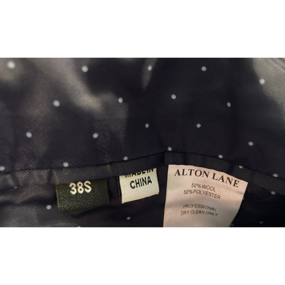 Alton Lane Men's Suit Jacket Tailored Fit Notch Lapel Collared Sz 38S Black NWT - Picture 8 of 8